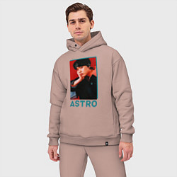 Мужской костюм оверсайз Astro Юн Сан Ха, цвет: пыльно-розовый — фото 2