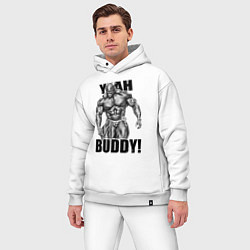 Мужской костюм оверсайз Ronnie Coleman- yeah buddy, цвет: белый — фото 2