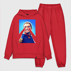 Мужской костюм оверсайз Хоумлендер с лазерами Пацаны, цвет: красный