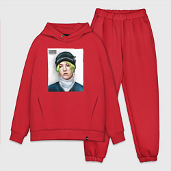 Мужской костюм оверсайз G Dragon Big bang, цвет: красный