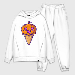 Мужской костюм оверсайз Ice cream pumpkin, цвет: белый
