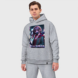 Мужской костюм оверсайз We are Venom - meme, цвет: меланж — фото 2