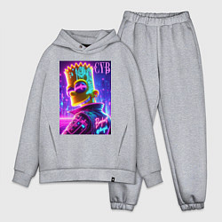 Мужской костюм оверсайз Cyber Bart - neon glow, цвет: меланж