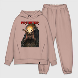 Мужской костюм оверсайз Predator scream, цвет: пыльно-розовый