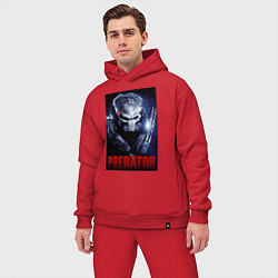 Мужской костюм оверсайз Predator in the helmet, цвет: красный — фото 2