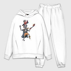 Мужской костюм оверсайз Пиратское селфи, цвет: белый