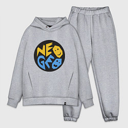 Мужской костюм оверсайз Neo geo logo, цвет: меланж