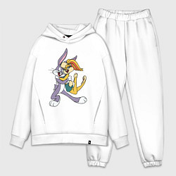 Мужской костюм оверсайз Bugs Bunny - Lola Bunny, цвет: белый