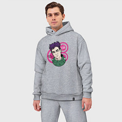 Мужской костюм оверсайз Чхве Су Бонг - 230, цвет: меланж — фото 2