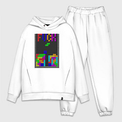 Мужской костюм оверсайз Tetris, цвет: белый