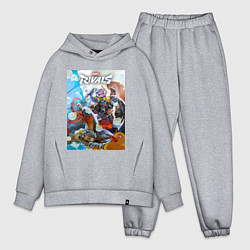 Мужской костюм оверсайз Персонажи - Marvel rivals, цвет: меланж