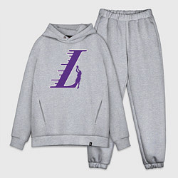 Мужской костюм оверсайз Lakers player, цвет: меланж