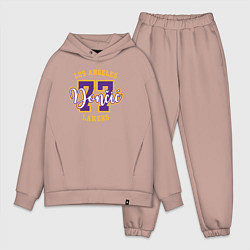 Мужской костюм оверсайз Luka Doncic - Lakers, цвет: пыльно-розовый