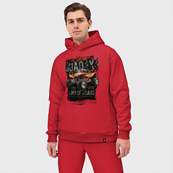 Мужской костюм оверсайз Квадроцикл кастом, цвет: красный — фото 2