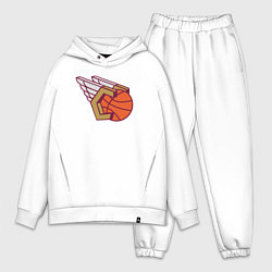 Мужской костюм оверсайз Cavaliers wings, цвет: белый