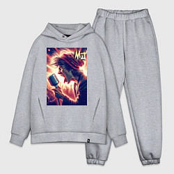 Мужской костюм оверсайз Mick Jagger is vocalist of the Rolling Stones, цвет: меланж