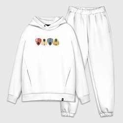 Мужской костюм оверсайз Медиаторы, цвет: белый