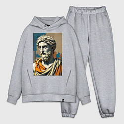 Мужской костюм оверсайз Античная статуя в теплых тонах, цвет: меланж