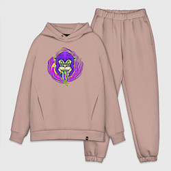 Мужской костюм оверсайз Purple monkey, цвет: пыльно-розовый