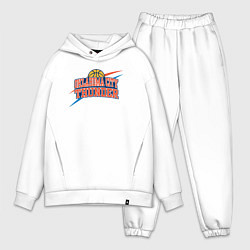 Мужской костюм оверсайз NBA Oklahoma, цвет: белый