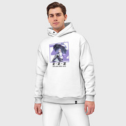 Мужской костюм оверсайз Вивиан - Zenless Zone Zero, цвет: белый — фото 2