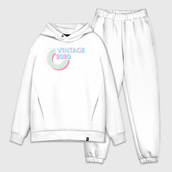 Мужской костюм оверсайз Винтаж 2020, цвет: белый