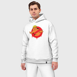 Мужской костюм оверсайз Трамп привидение, цвет: белый — фото 2