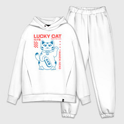 Мужской костюм оверсайз Maneki neko, цвет: белый