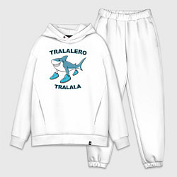 Мужской костюм оверсайз Тралалеро тралала, акула, итальянский мем