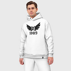 Мужской костюм оверсайз Крылатый 1989, цвет: белый — фото 2