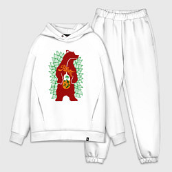 Мужской костюм оверсайз Медведь и обед - аппетит