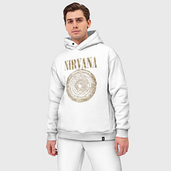 Мужской костюм оверсайз Nirvana Circles of hell, цвет: белый — фото 2