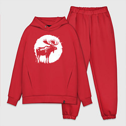 Мужской костюм оверсайз Лось в круге