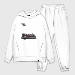 Мужской костюм оверсайз Летающая пожарная машина ретрофутуризм