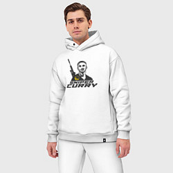 Мужской костюм оверсайз Снайпер Карри, цвет: белый — фото 2