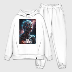 Мужской костюм оверсайз The Creators - big space celestial, цвет: белый