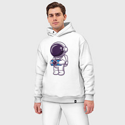 Мужской костюм оверсайз Космонавт фотограф, цвет: белый — фото 2