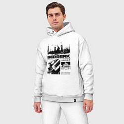 Мужской костюм оверсайз Berserk - битва, цвет: белый — фото 2