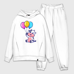 Мужской костюм оверсайз Коровка с шариками