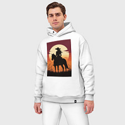 Мужской костюм оверсайз Всадница в стиле дикого запада, цвет: белый — фото 2