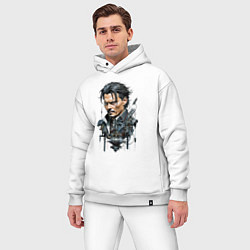 Мужской костюм оверсайз Cyborg Johnny Depp, цвет: белый — фото 2