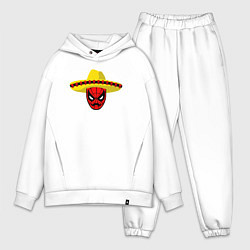 Мужской костюм оверсайз Мексиканский человек-паук, цвет: белый