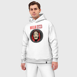 Мужской костюм оверсайз Bella ciao heroes, цвет: белый — фото 2