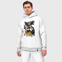 Мужской костюм оверсайз Джинкс League of Legends, цвет: белый — фото 2