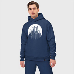 Мужской костюм оверсайз Лунный завод, цвет: тёмно-синий — фото 2