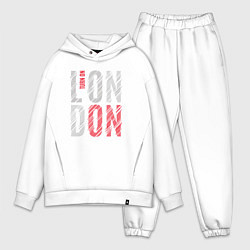 Мужской костюм оверсайз Поверни на Лондон, цвет: белый