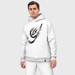 Мужской костюм оверсайз Динамичная клюшка, цвет: белый — фото 2