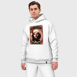 Мужской костюм оверсайз Новогодний Че Гевара, цвет: белый — фото 2