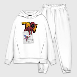 Мужской костюм оверсайз Вы видели этого человека, цвет: белый