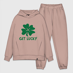 Мужской костюм оверсайз Get lucky, цвет: пыльно-розовый